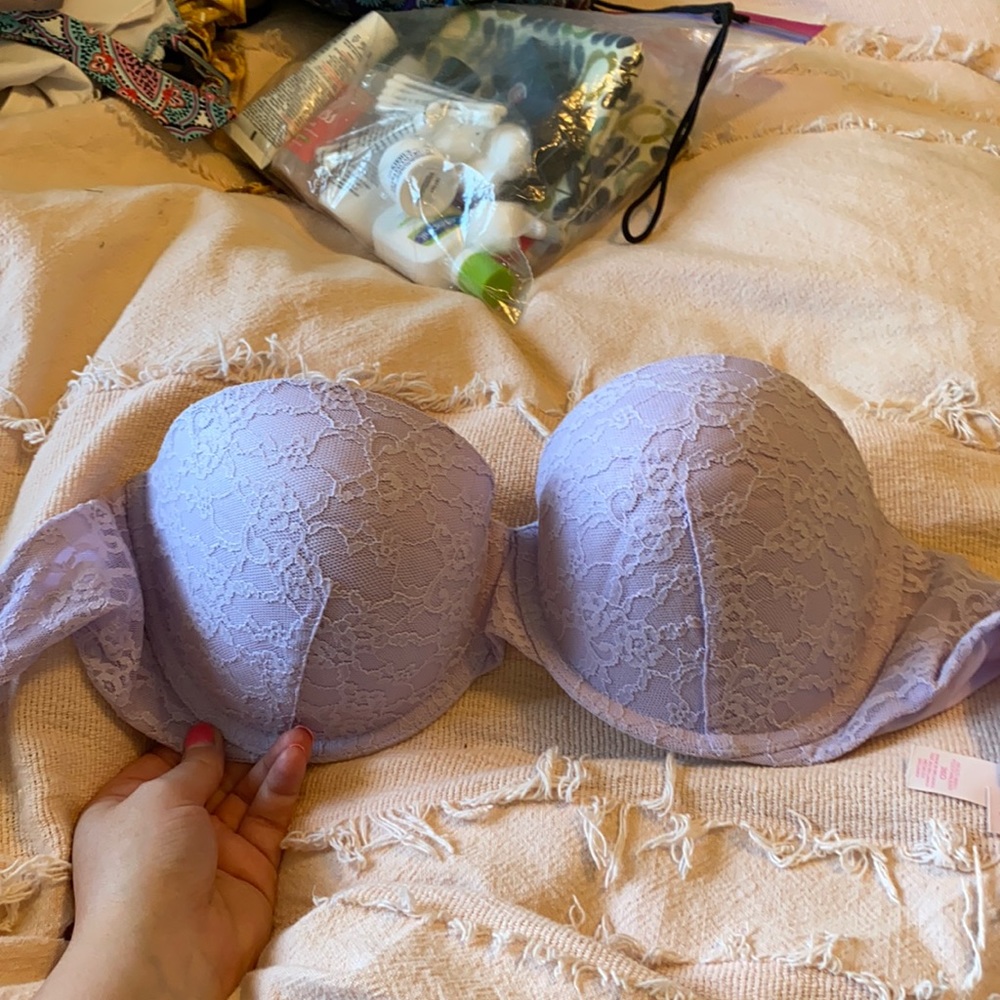 Never worn strapless push up bra
